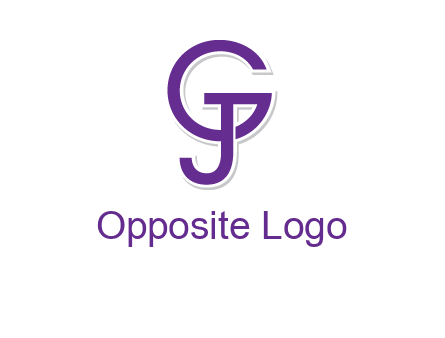 letter G joined with letter J