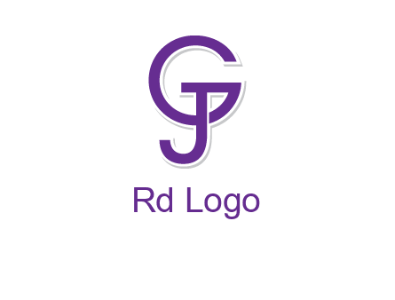 letter G joined with letter J