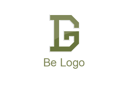 letter D forming letter G