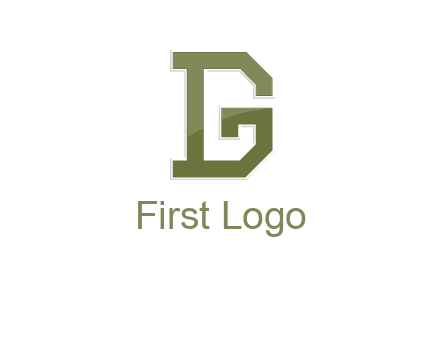 letter D forming letter G