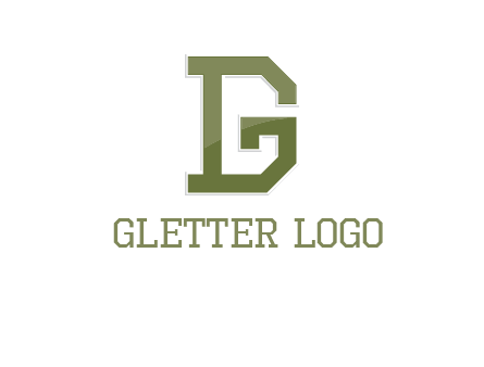 letter D forming letter G