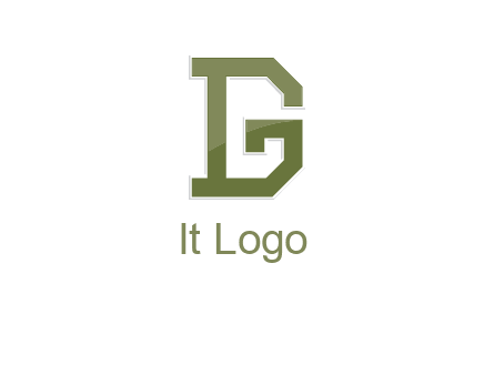 letter D forming letter G