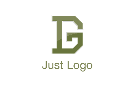 letter D forming letter G
