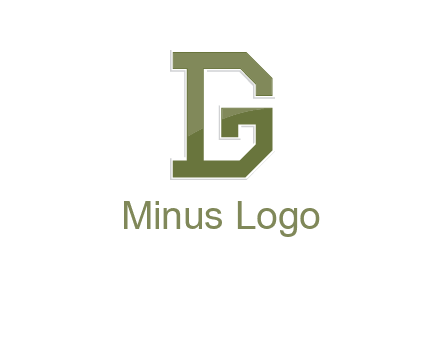 letter D forming letter G