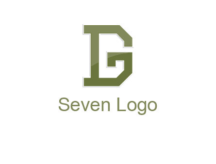 letter D forming letter G