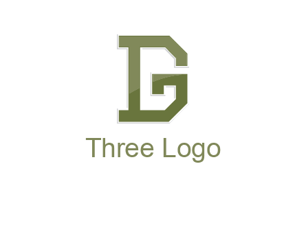 letter D forming letter G