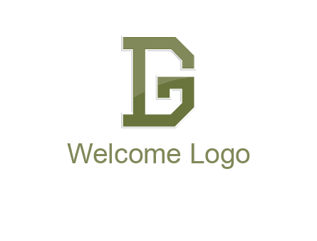 letter D forming letter G