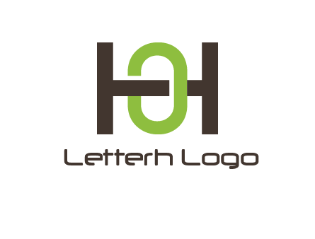 letter H going across letter O