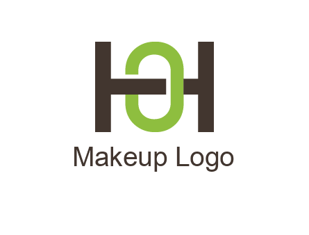 letter H going across letter O