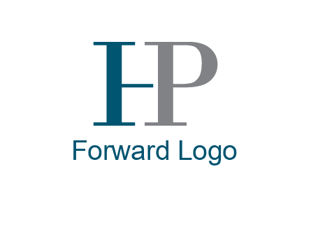 letter P forming letter H