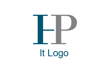 letter P forming letter H