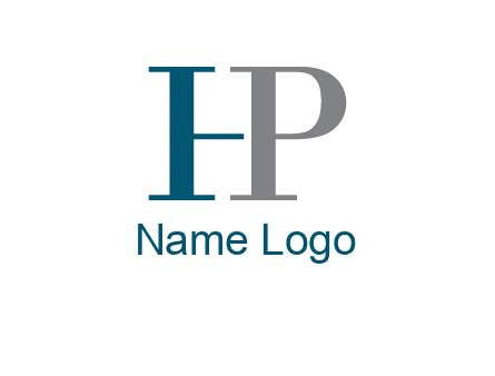 letter P forming letter H