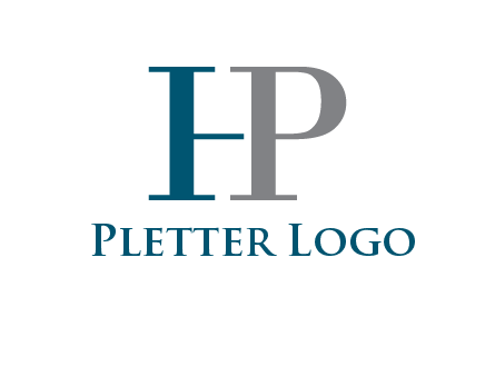 letter P forming letter H