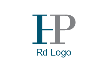 letter P forming letter H