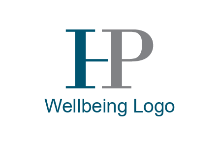 letter P forming letter H