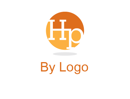 Letters HP are in a circle icon