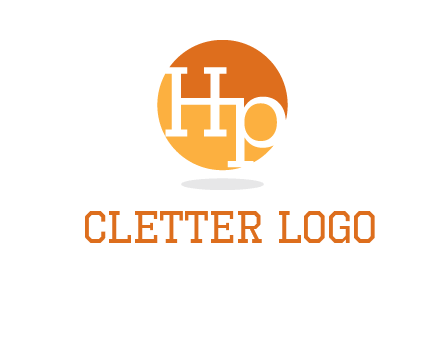 Letters HP are in a circle icon