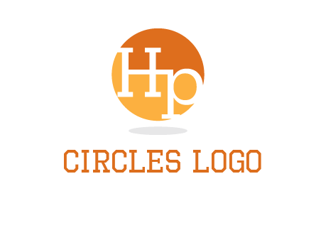 Letters HP are in a circle icon