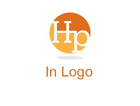 Letters HP are in a circle icon