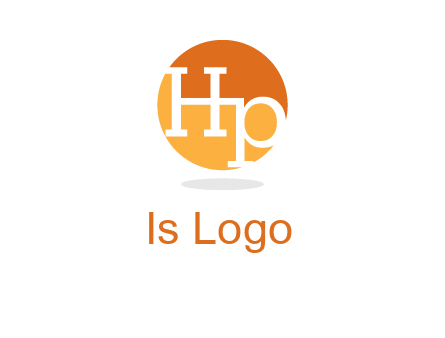 Letters HP are in a circle icon
