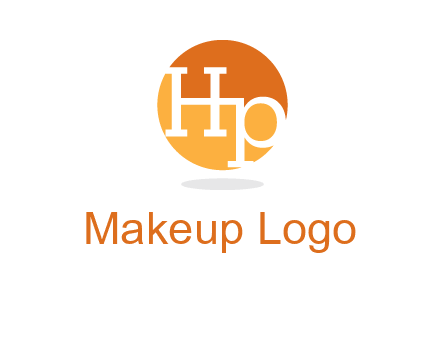 Letters HP are in a circle icon