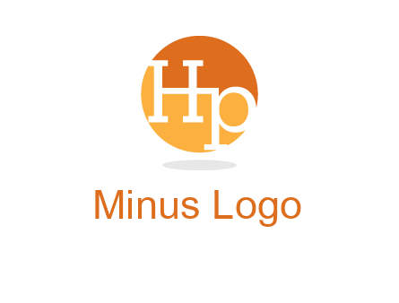 Letters HP are in a circle icon