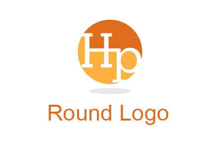 Letters HP are in a circle icon