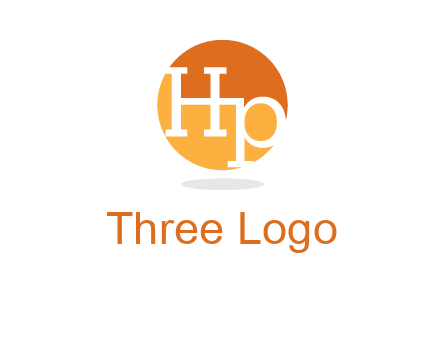 Letters HP are in a circle icon