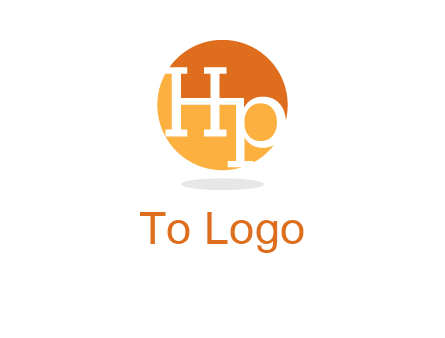 Letters HP are in a circle icon