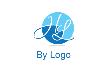Letters H and L in a circle logo