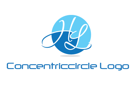 Letters H and L in a circle logo