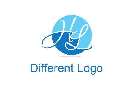 Letters H and L in a circle logo