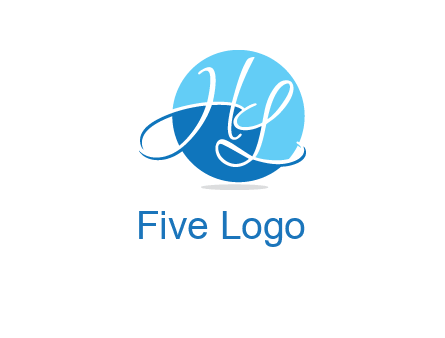 Letters H and L in a circle logo