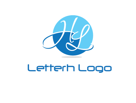 Letters H and L in a circle logo