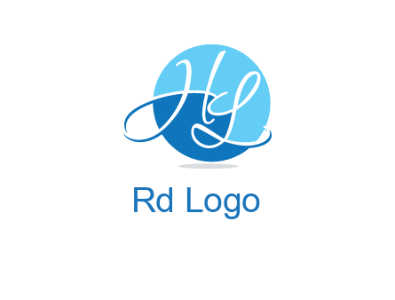 Letters H and L in a circle logo