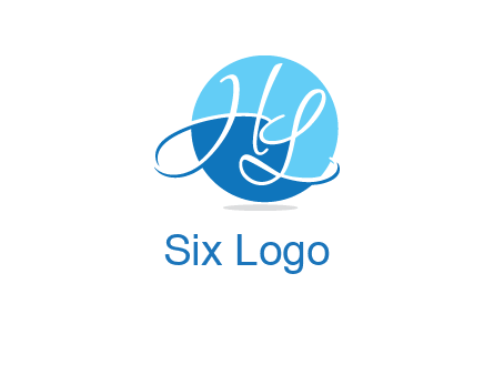 Letters H and L in a circle logo