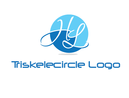 Letters H and L in a circle logo