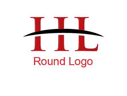 swoosh across letter HL