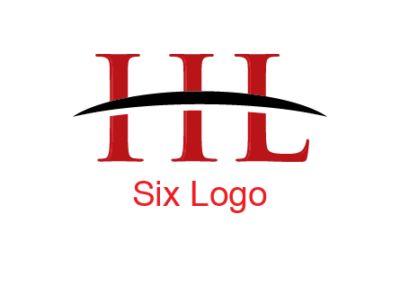 swoosh across letter HL
