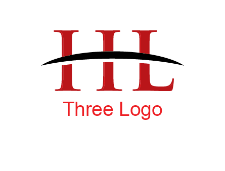 swoosh across letter HL