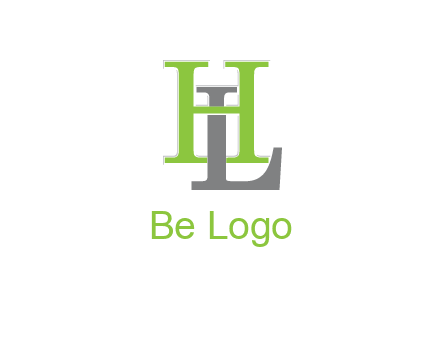 letter L behind letter H