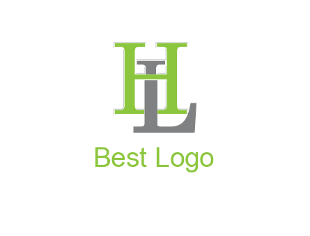 letter L behind letter H