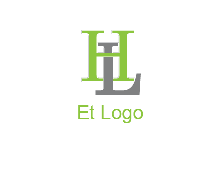 letter L behind letter H