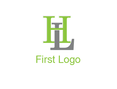 letter L behind letter H