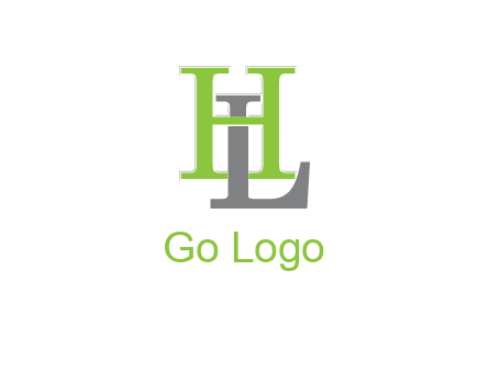 letter L behind letter H