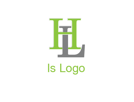 letter L behind letter H
