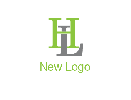 letter L behind letter H