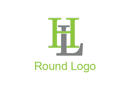 letter L behind letter H