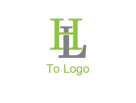 letter L behind letter H