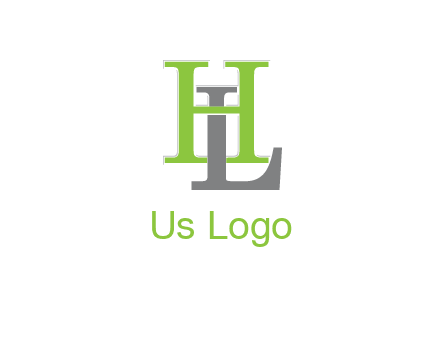 letter L behind letter H